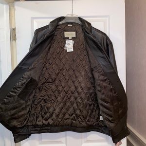 Mens St Johns Bay Authentic Brown Leather Jacket